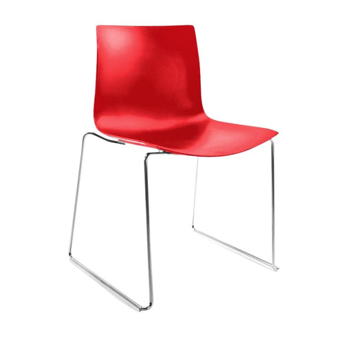 Catifa 46 0278 Chair Unicolored Skids Chrome